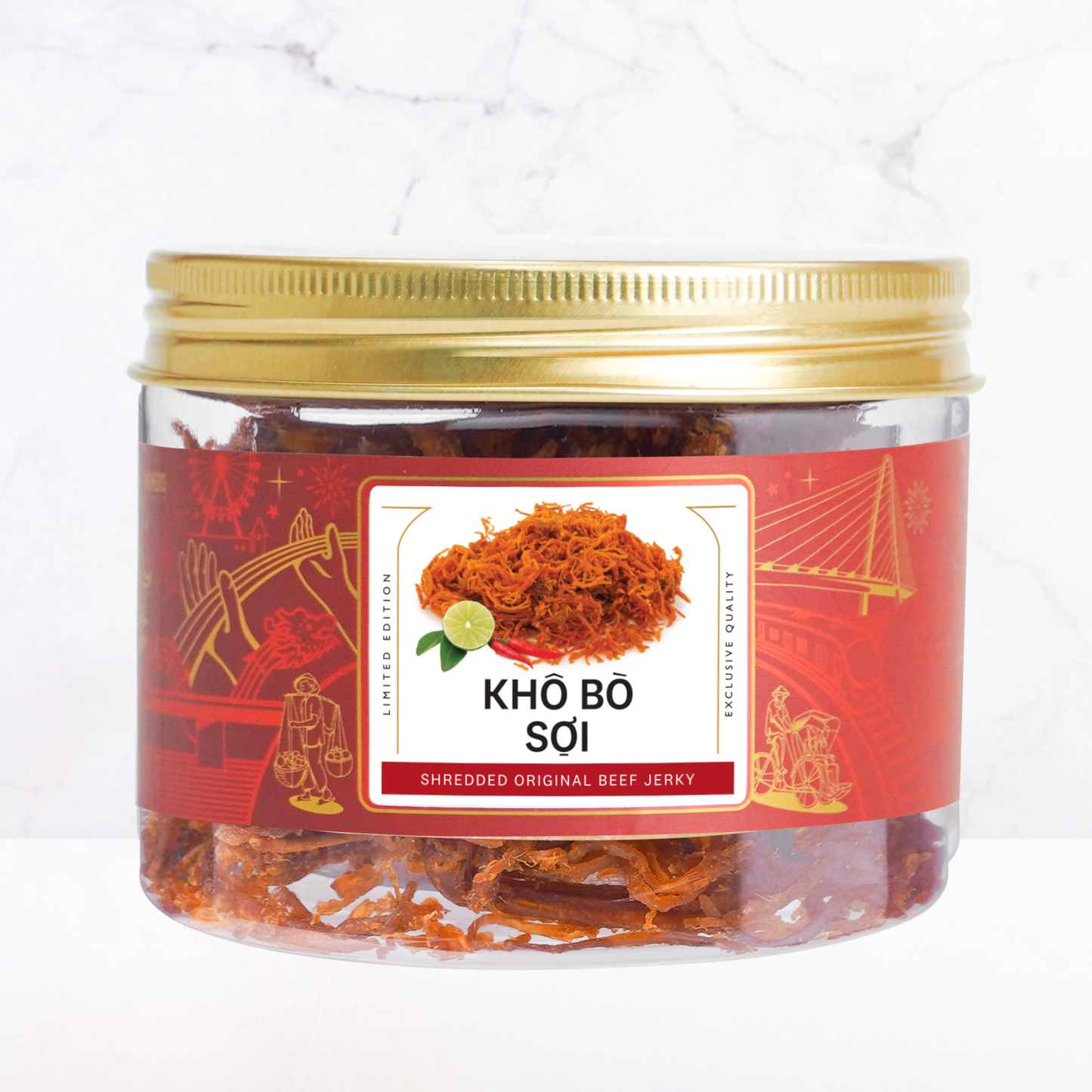 Khô bò sợi Farmers Fine Foods 75 g ( Hủ nhựa )