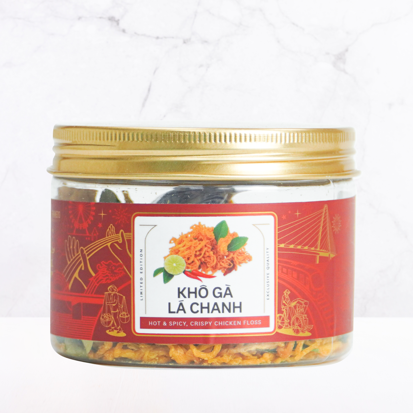 Khô gà lá chanh Farmers Fine Foods 50 g ( Hủ nhựa )