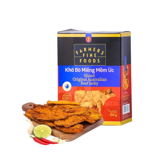 Khô bò miếng mềm úc Farmers Fine Foods 100 g