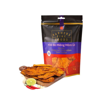 Khô bò miếng mềm úc Farmers Fine Foods 70 g