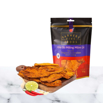 Khô bò miếng mềm úc Farmers Fine Foods 70 g
