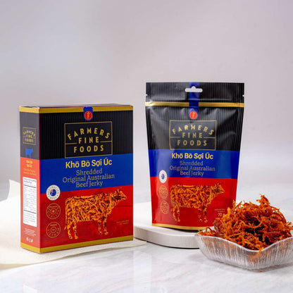 Khô bò sợi Úc Farmers Fine Foods 120G