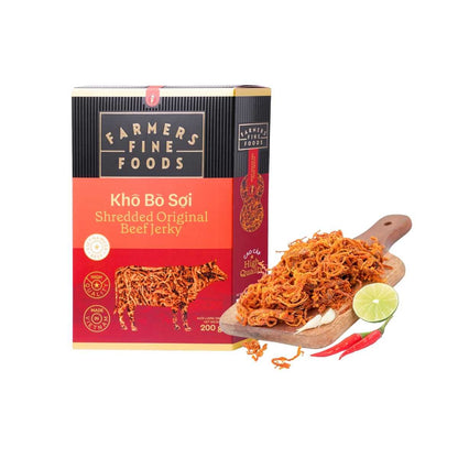 Khô bò sợi Farmers Fine Foods 200g/ Hộp