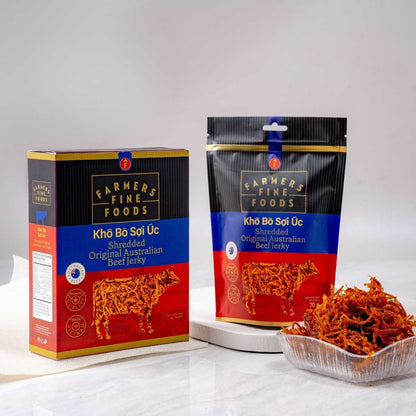 Khô bò sợi Úc Farmers Fine Foods 70 g