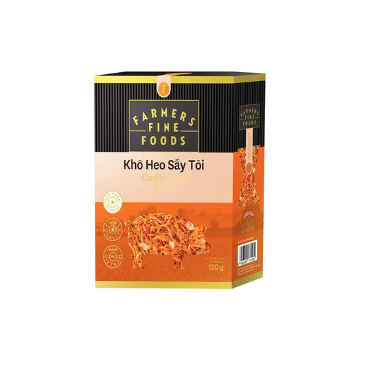 Khô heo sấy tỏi Farmers Fine Foods 120G