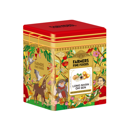 Long nhãn ôm sen Farmers Fine Foods 140 g (Hộp thiếc)
