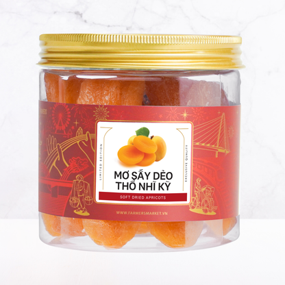 Mơ sấy dẻo thổ nhĩ kỳ Farmers Fine Foods 180 g ( Hủ nhựa )