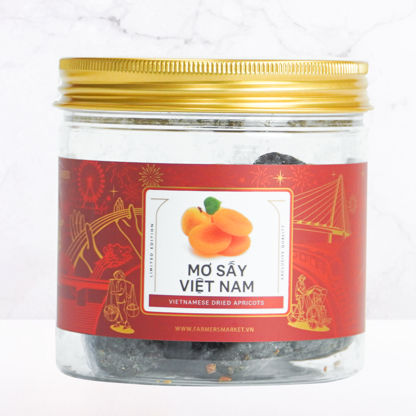 Mơ sấy việt nam Farmers Fine Foods 140 g ( Hủ nhựa )