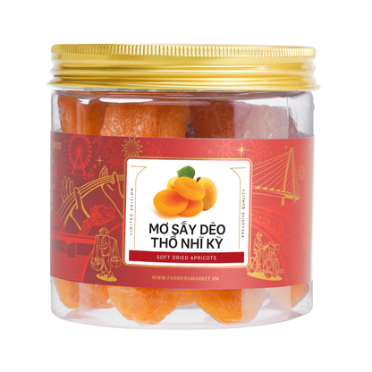 Mơ sấy dẻo thổ nhĩ kỳ Farmers Fine Foods 180 g ( Hủ nhựa )