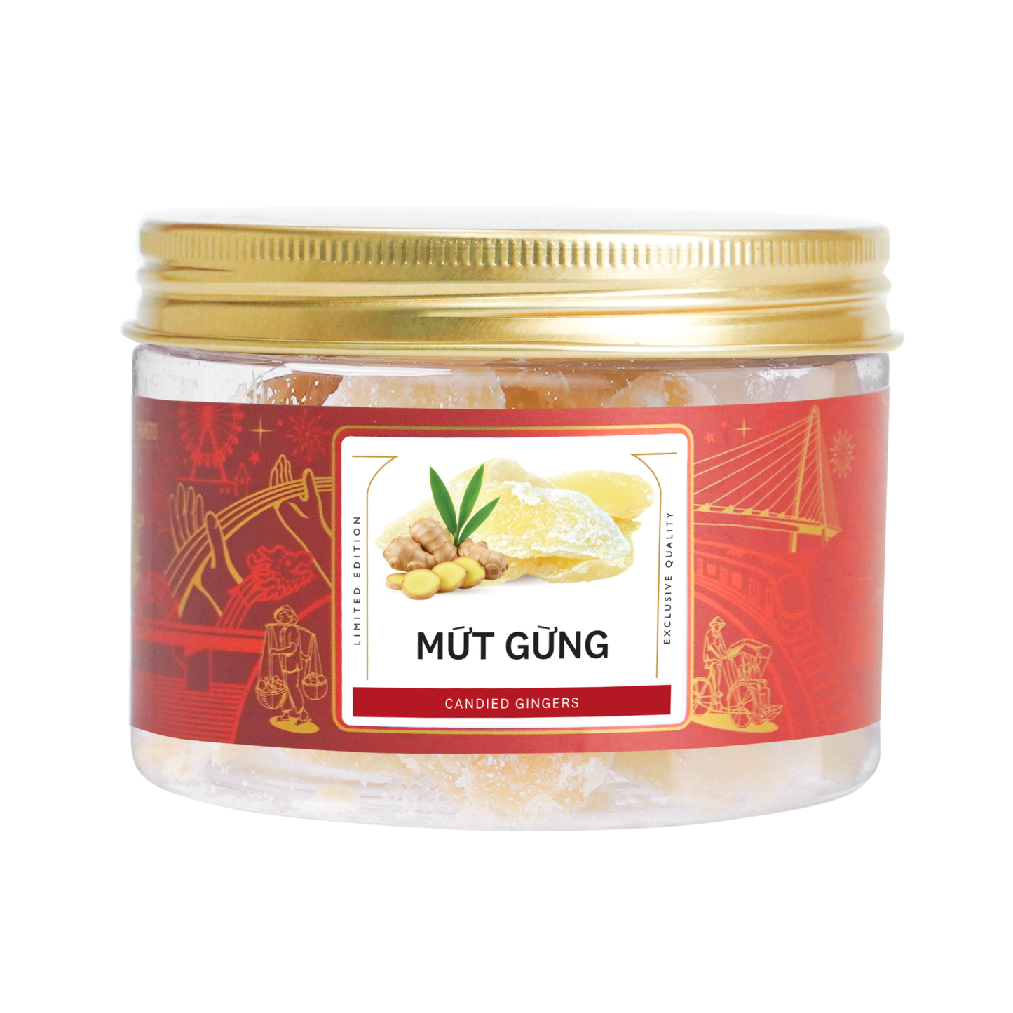 Mứt gừng Farmers Fine Foods 120 g ( Hủ nhựa )