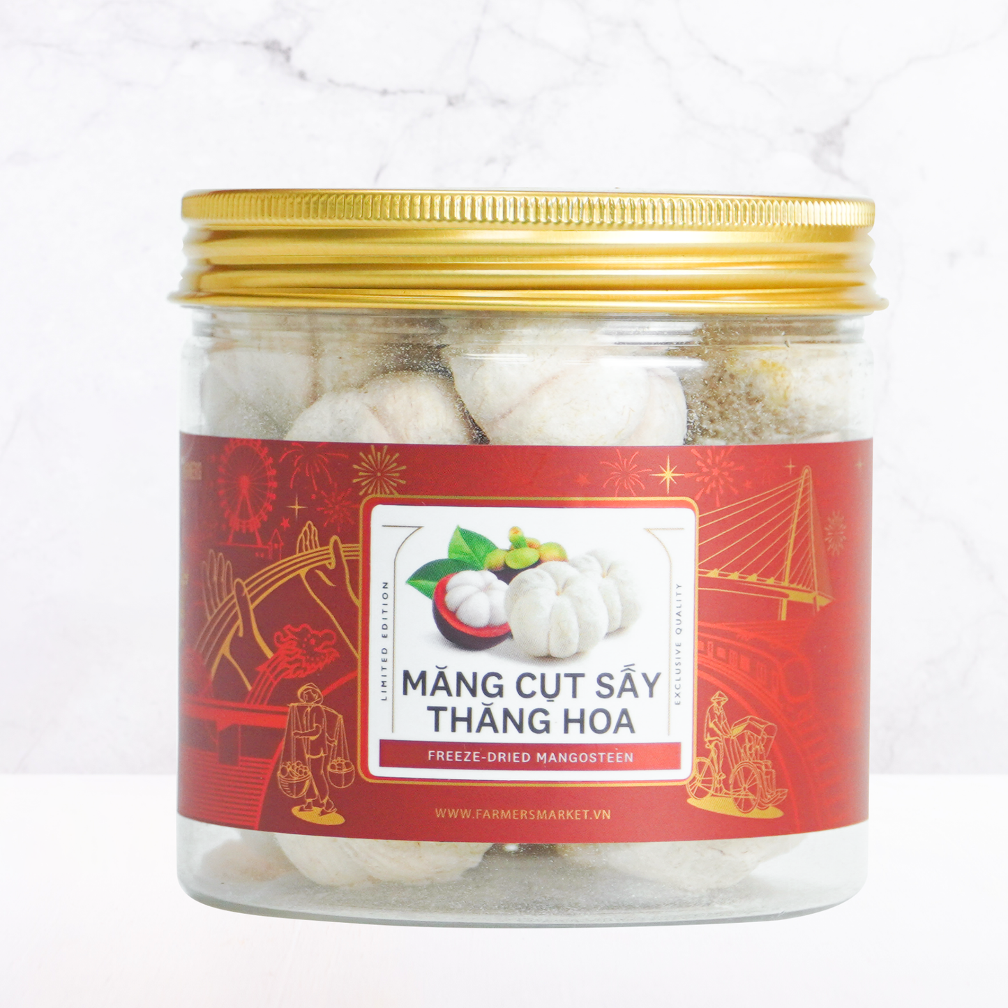 Măng cụt sấy thăng hoa Farmers Fine Foods 50 g ( Hủ nhựa )