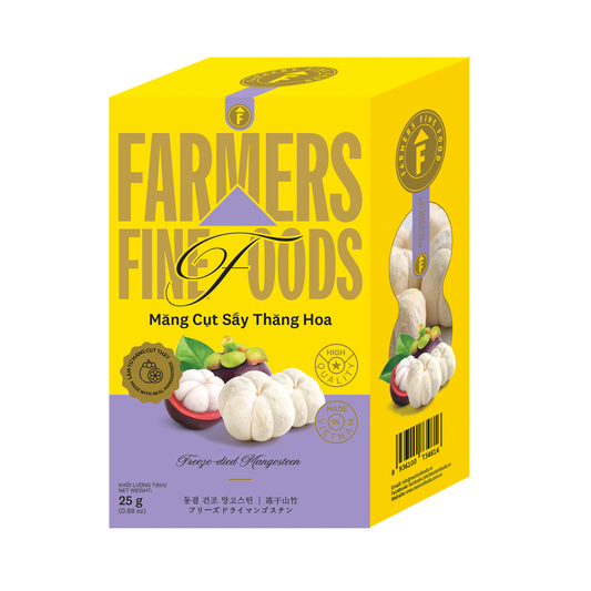 Măng cụt sấy thăng hoa Farmers Fine Foods 25 g (Hộp giấy)