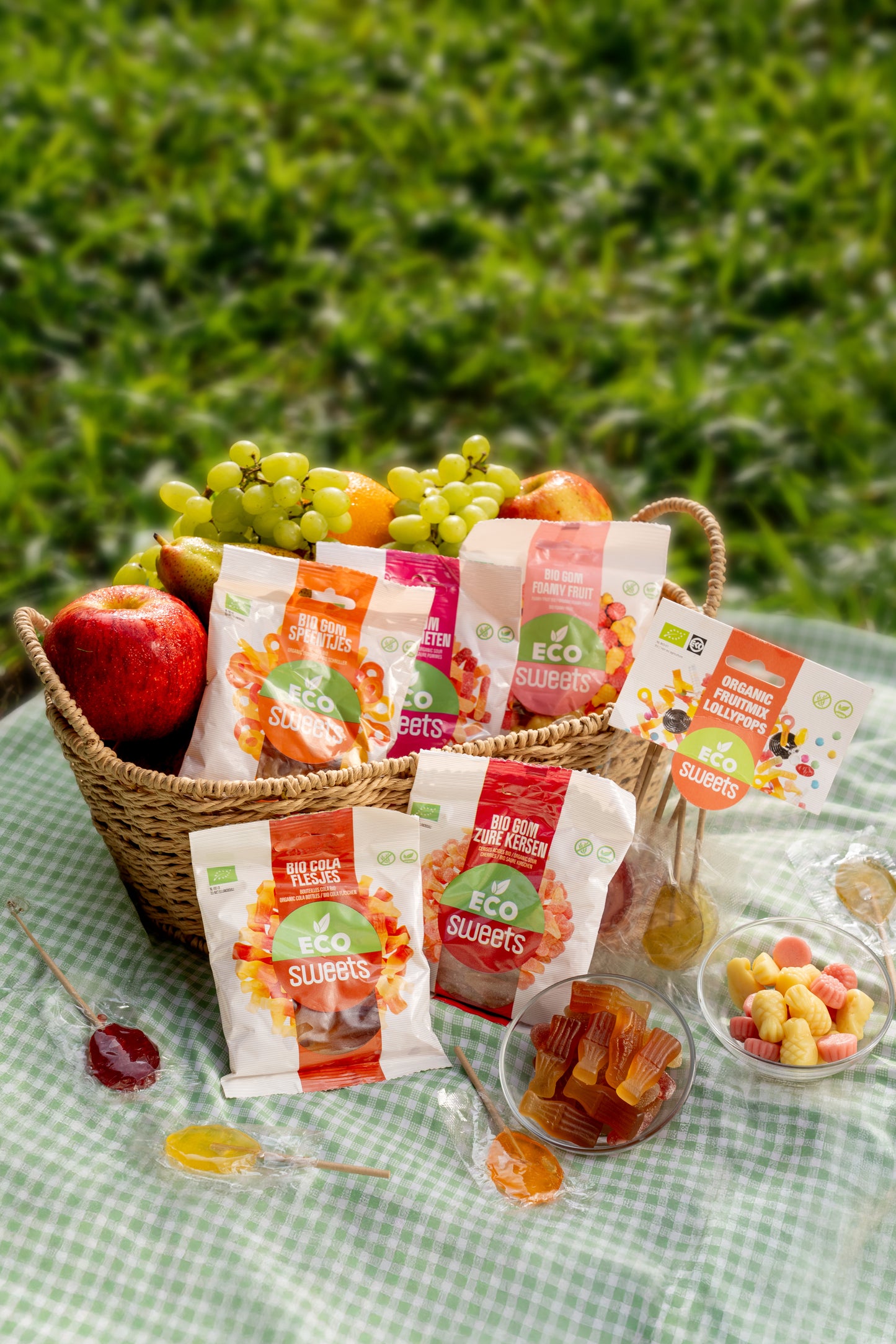 Kẹo mút hữu cơ vị trái cây hỗn hợp ECO Sweets 50 g