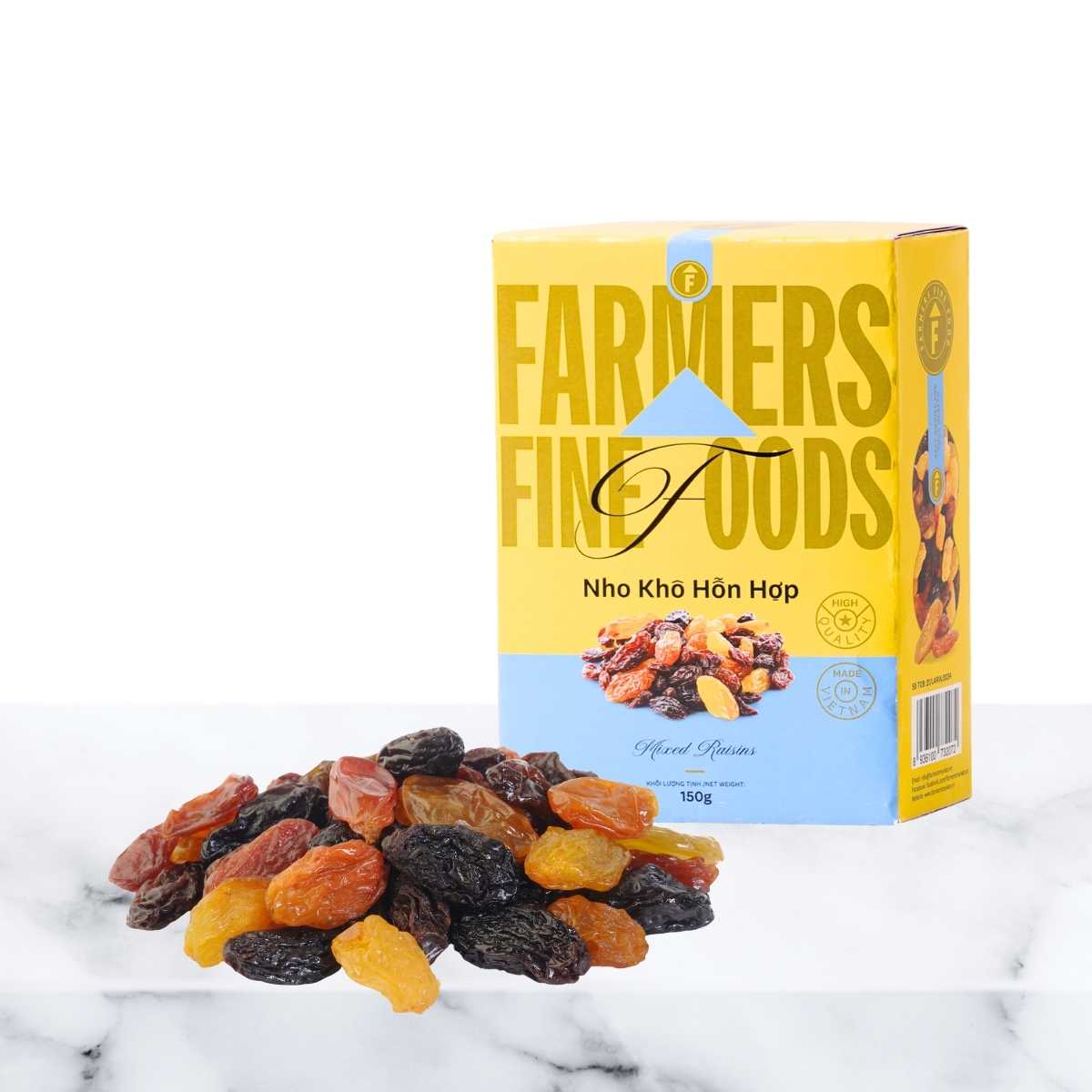 Nho khô hỗn hợp Farmers Fine Foods 150 g/ Hộp