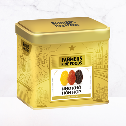 Nho khô hỗn hợp Farmers Fine Foods 120 g (Hộp thiếc)