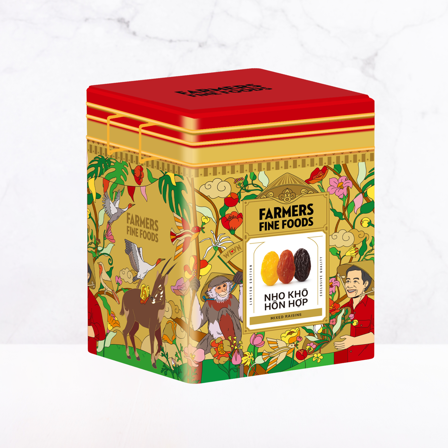 Nho khô hỗn hợp Farmers Fine Foods 150 g (Hộp thiếc)