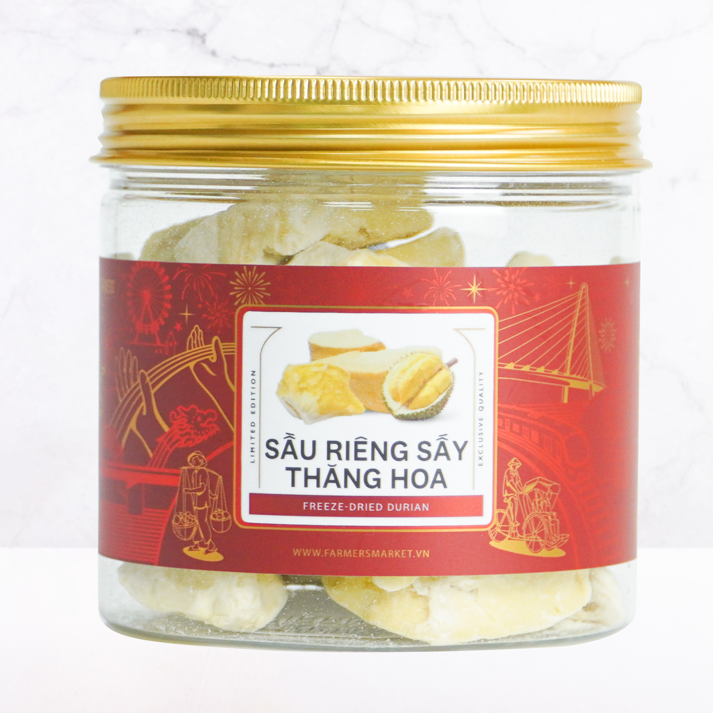 Sầu riêng sấy thăng hoa Farmers Fine Foods tú 45 g ( Hủ nhựa )