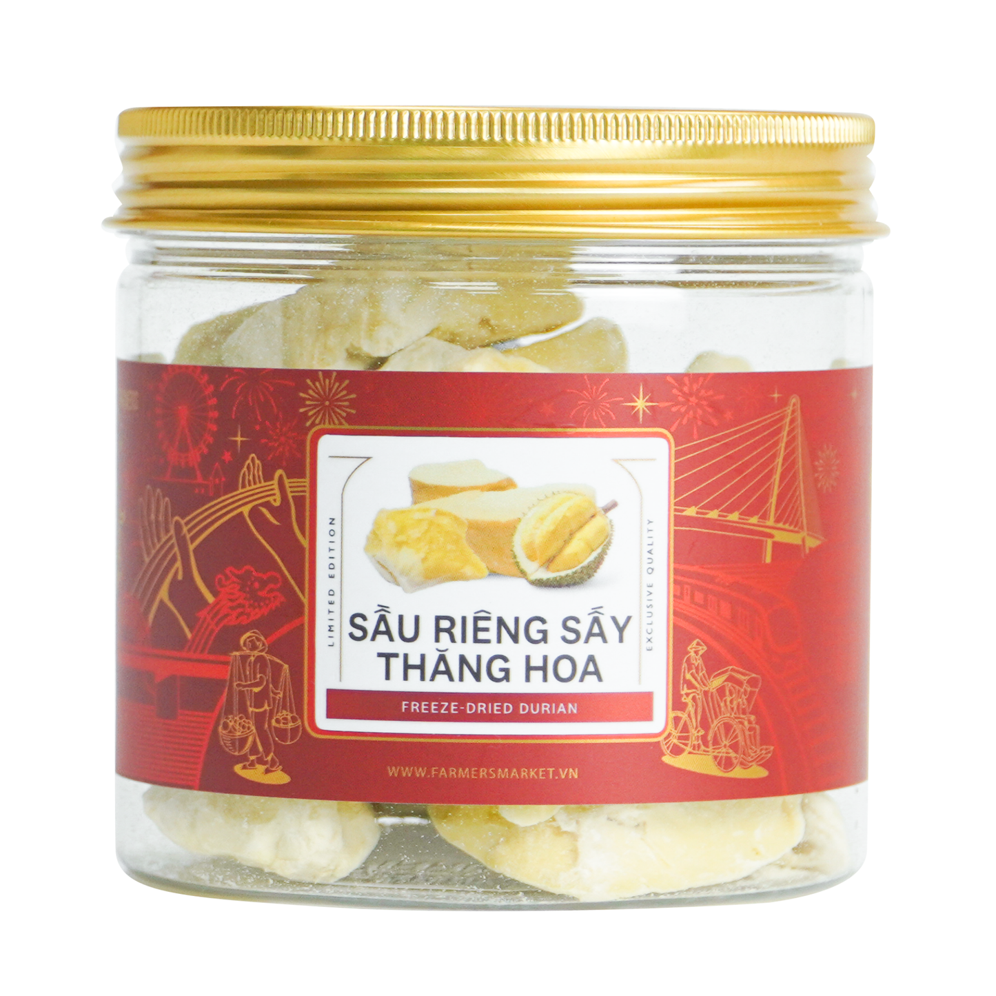Sầu riêng sấy thăng hoa Farmers Fine Foods tú 45 g ( Hủ nhựa )