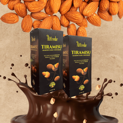 Socola đen hạnh nhân Alfredo tiramisu cheese 180G