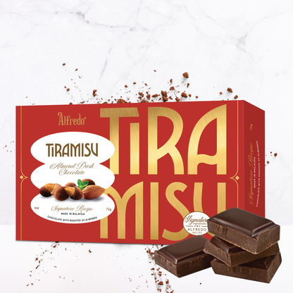 Socola đen hạnh nhân Alfredo tiramisu 70G