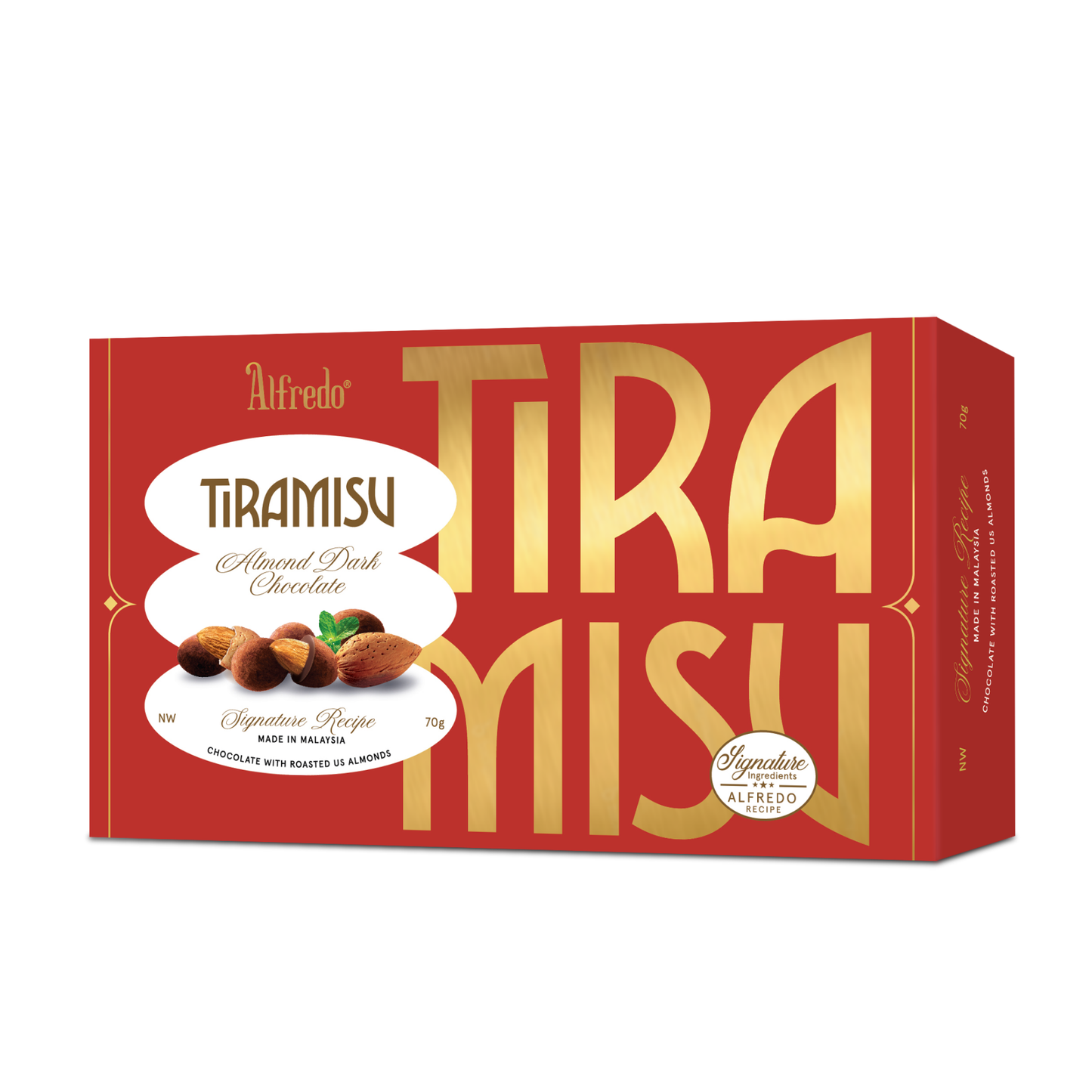 Socola đen hạnh nhân Alfredo tiramisu 70G