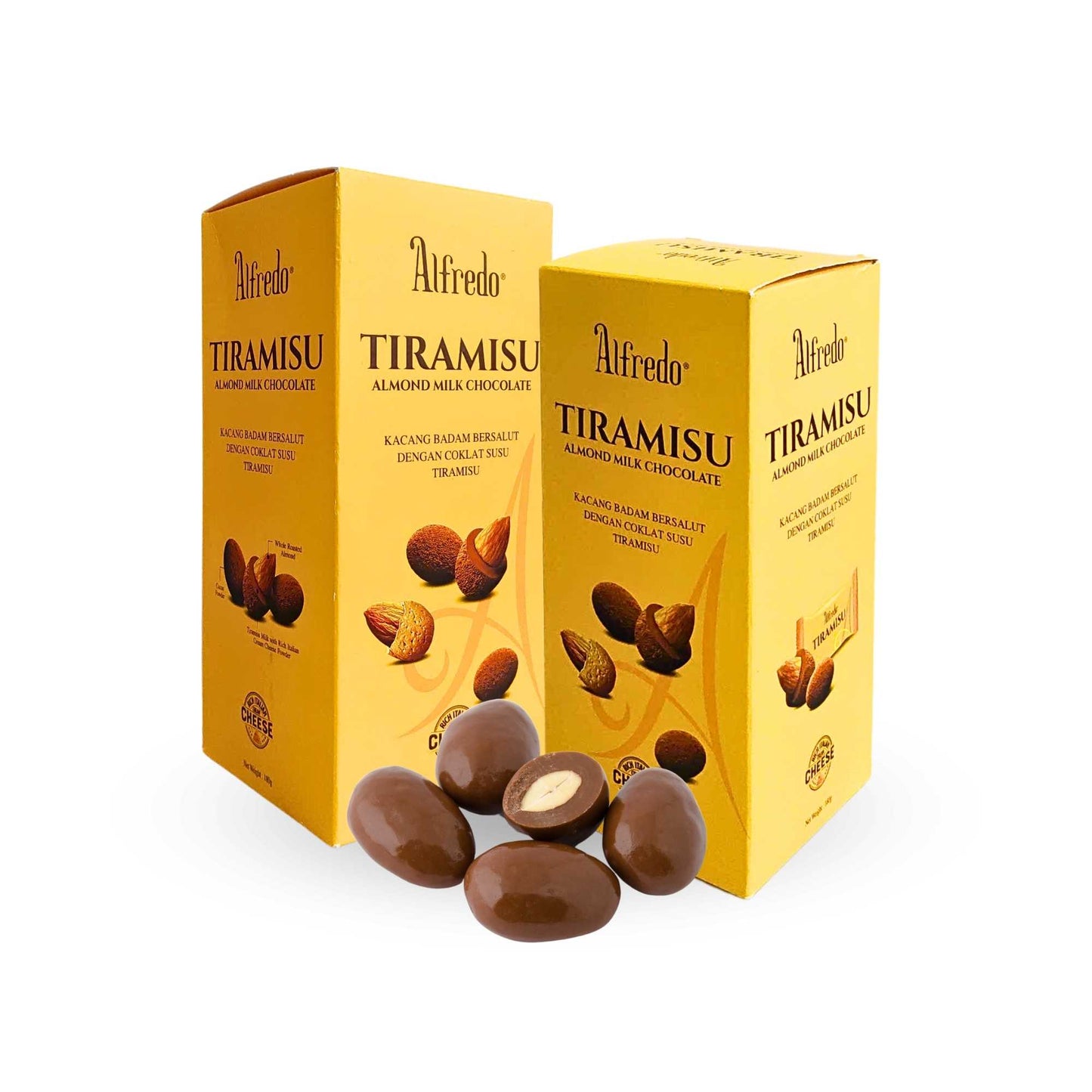 Socola sữa hạnh nhân Alfredo tiramisu cheese 180G