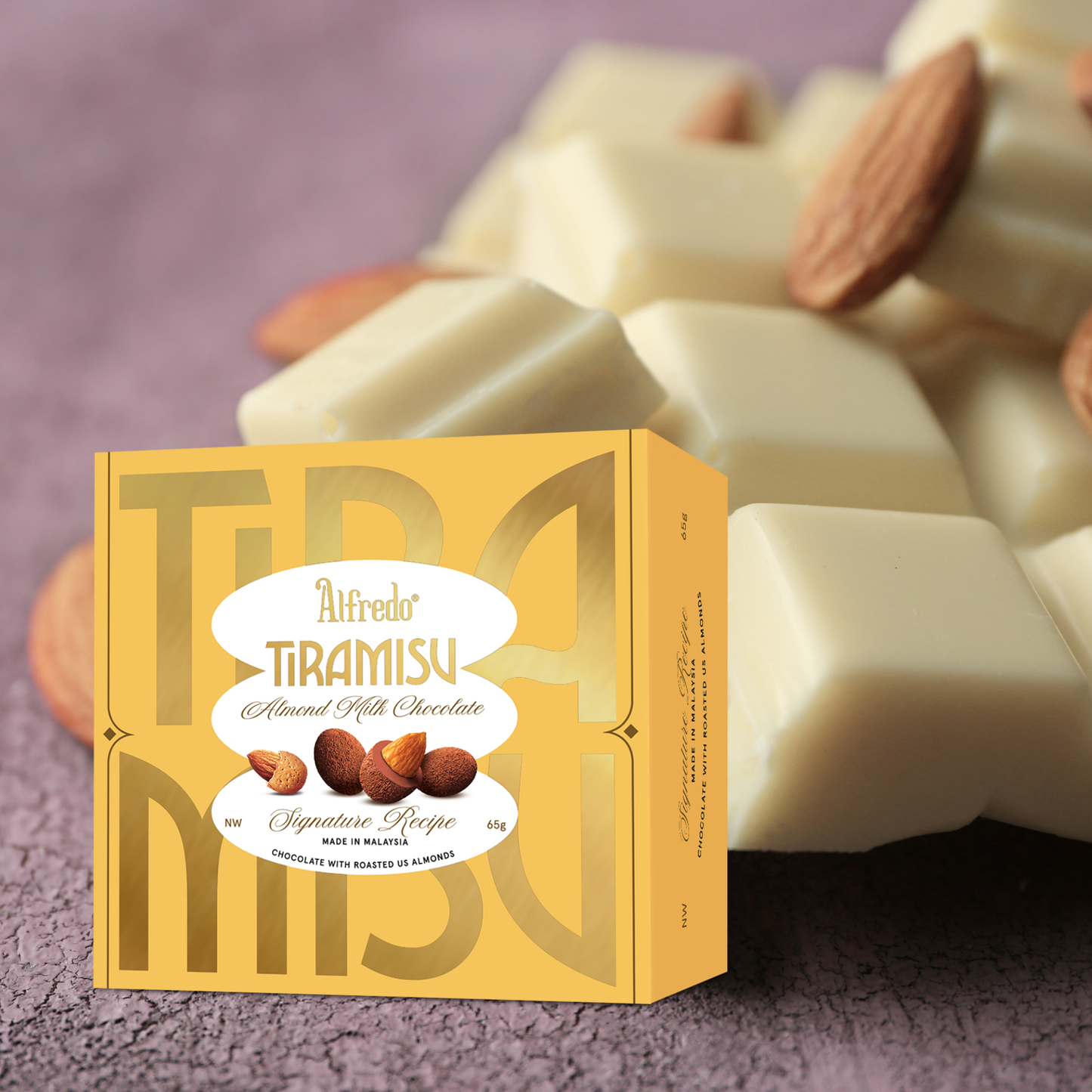 Sô cô la sữa hạnh nhân alfredo tiramisu 65 g