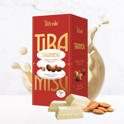 Socola trắng hạnh nhân Alfredo tiramisu cheese 180G
