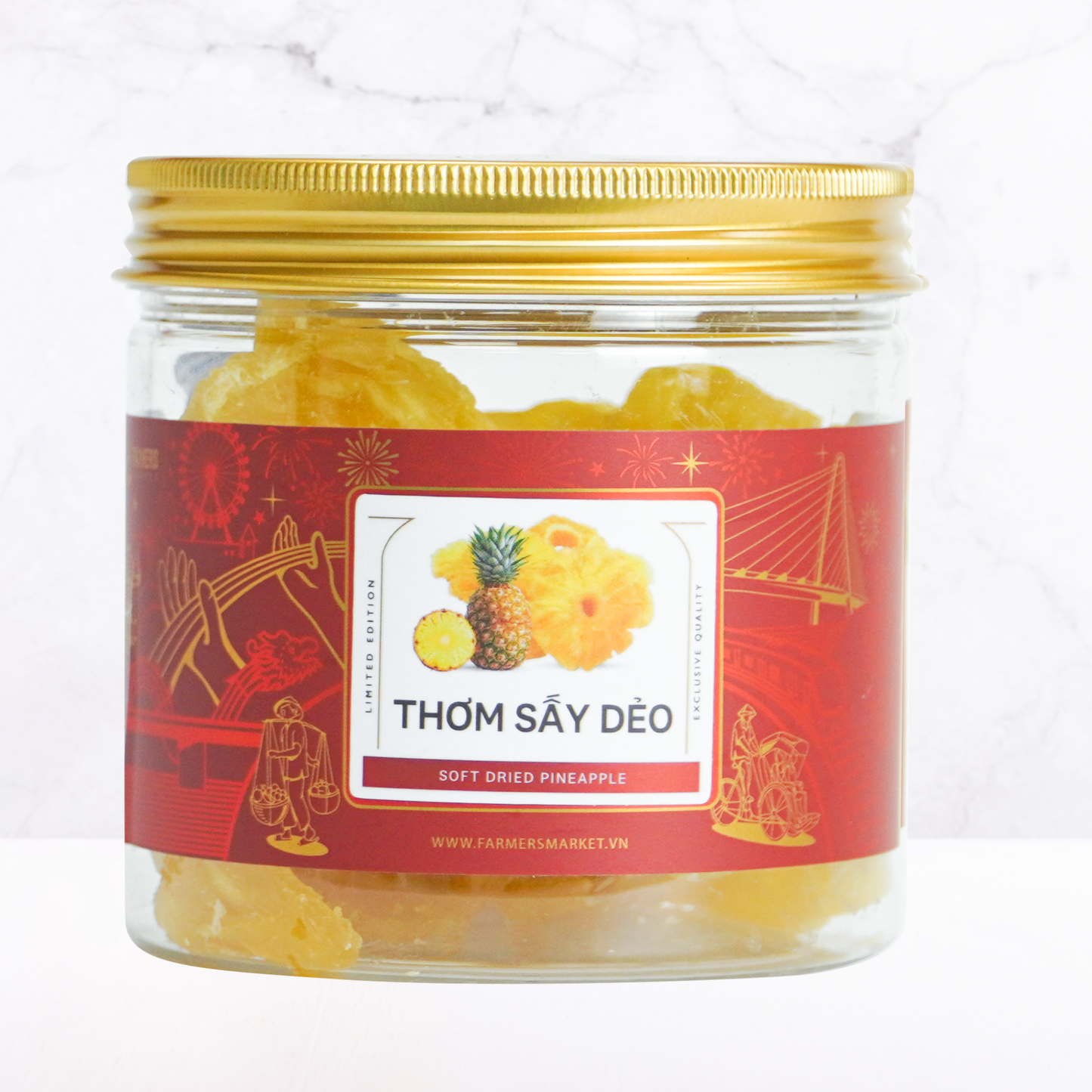 Thơm sấy dẻo Farmers Fine Foods 120 g ( Hủ nhựa )