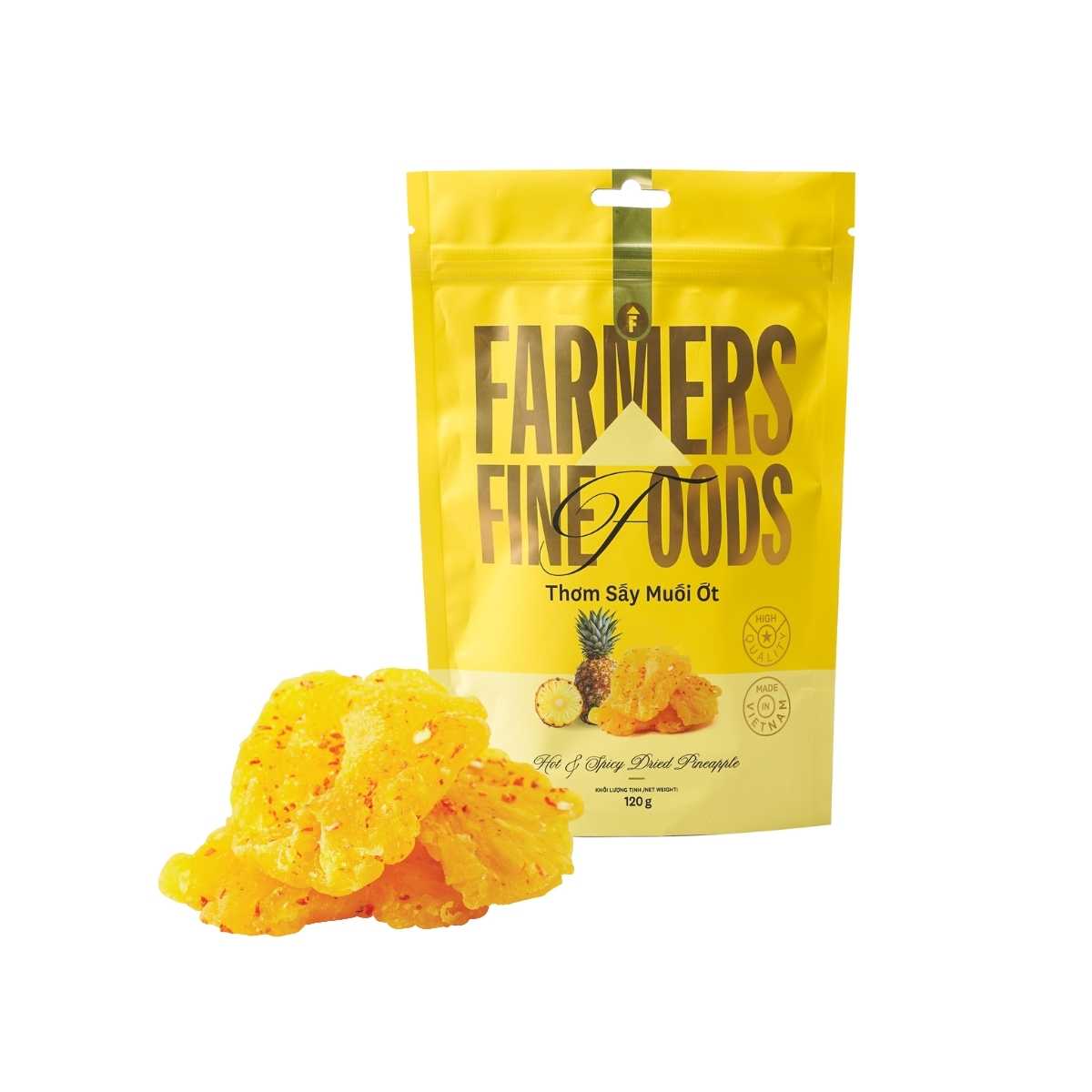 Thơm sấy muối ớt Farmers Fine Foods 120g/ Túi