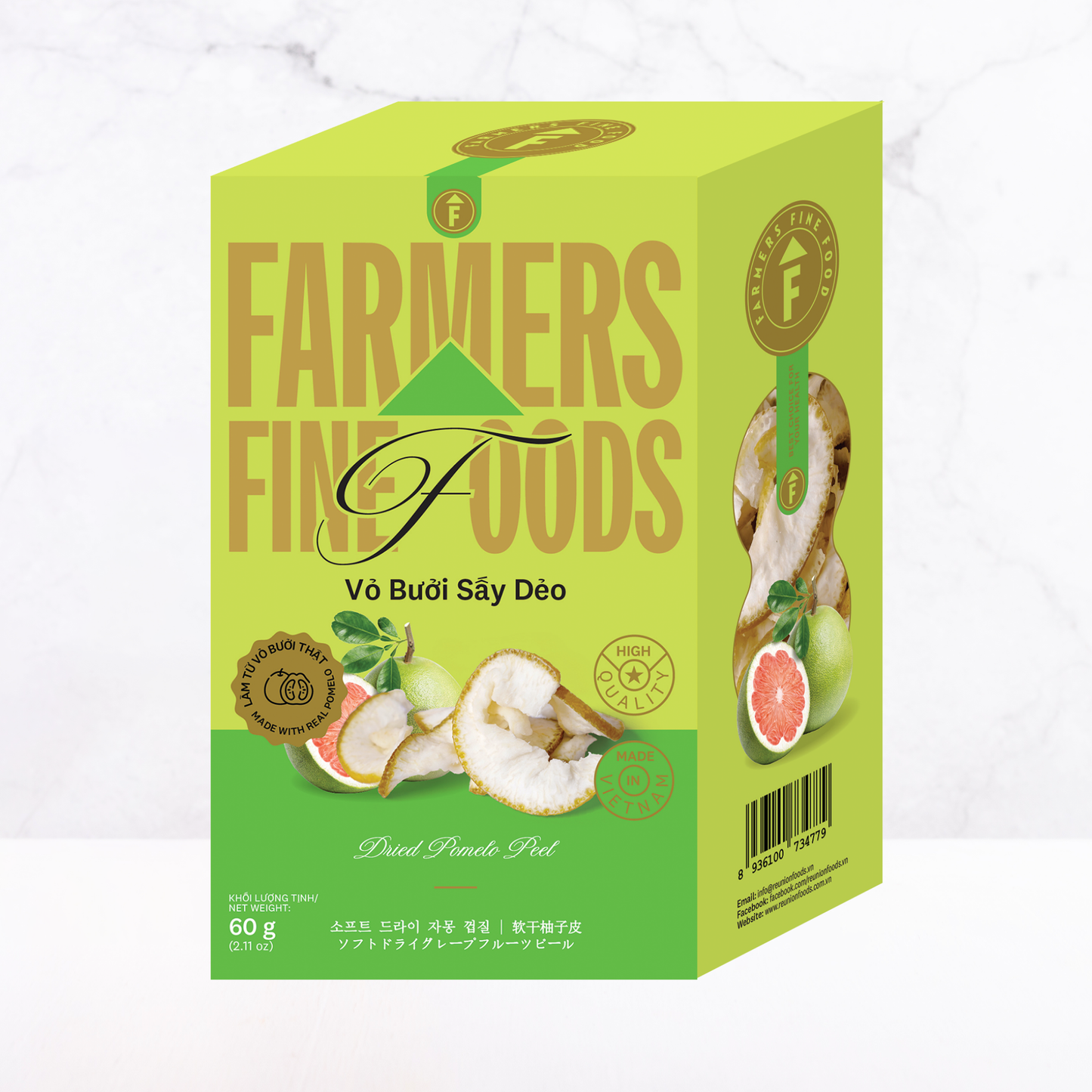 Vỏ bưởi sấy dẻo Farmers Fine Foods 60 g (Hộp giấy)