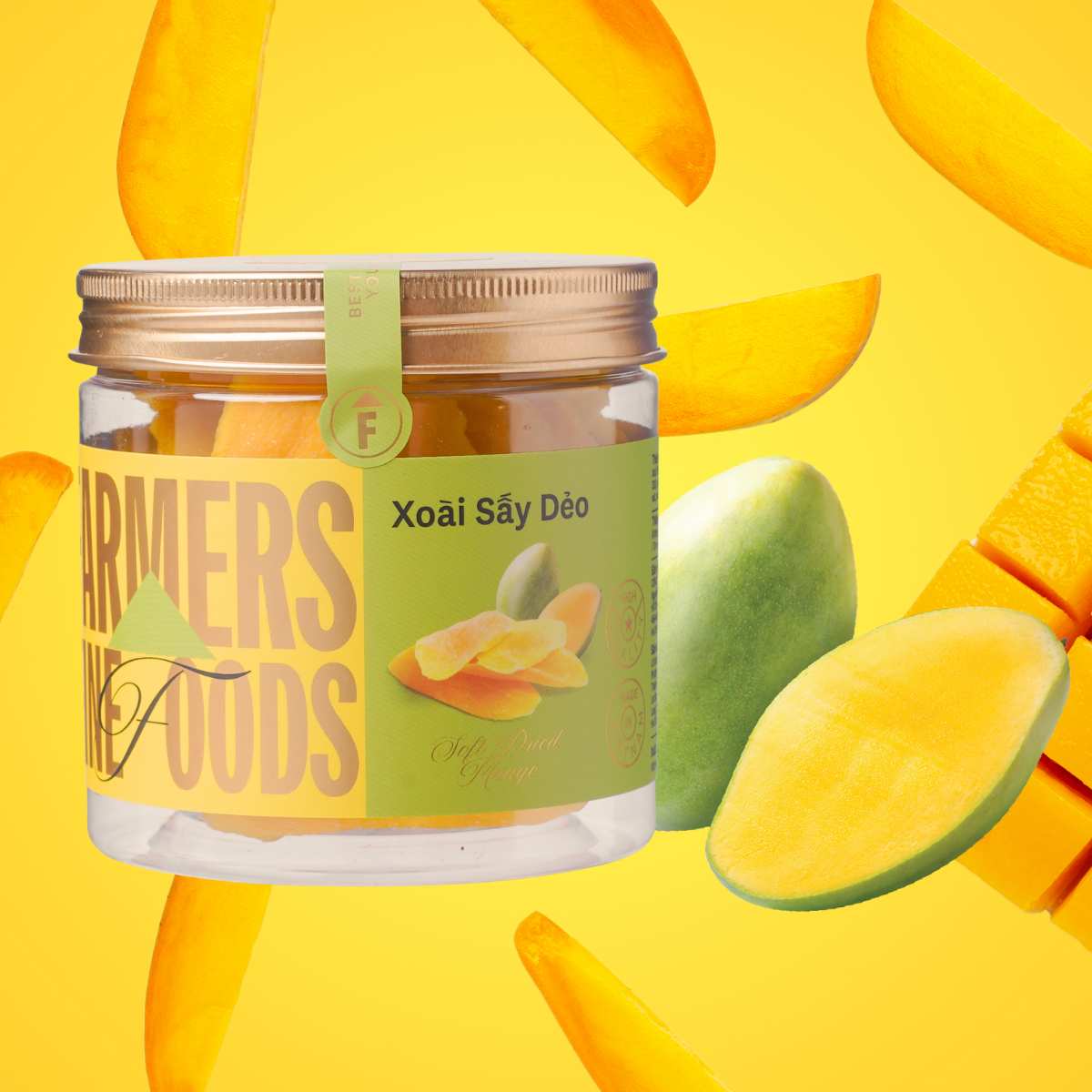 Xoài sấy dẻo Farmers Fine Foods 150 g/ Hũ