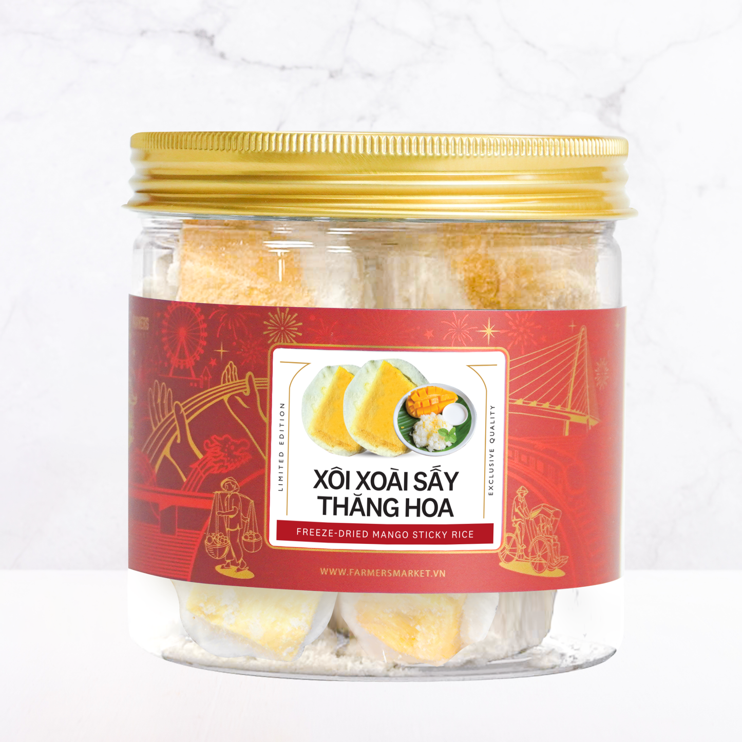 Xôi xoài sấy thăng hoa Farmers Fine Foods 45 g ( Hủ nhựa )