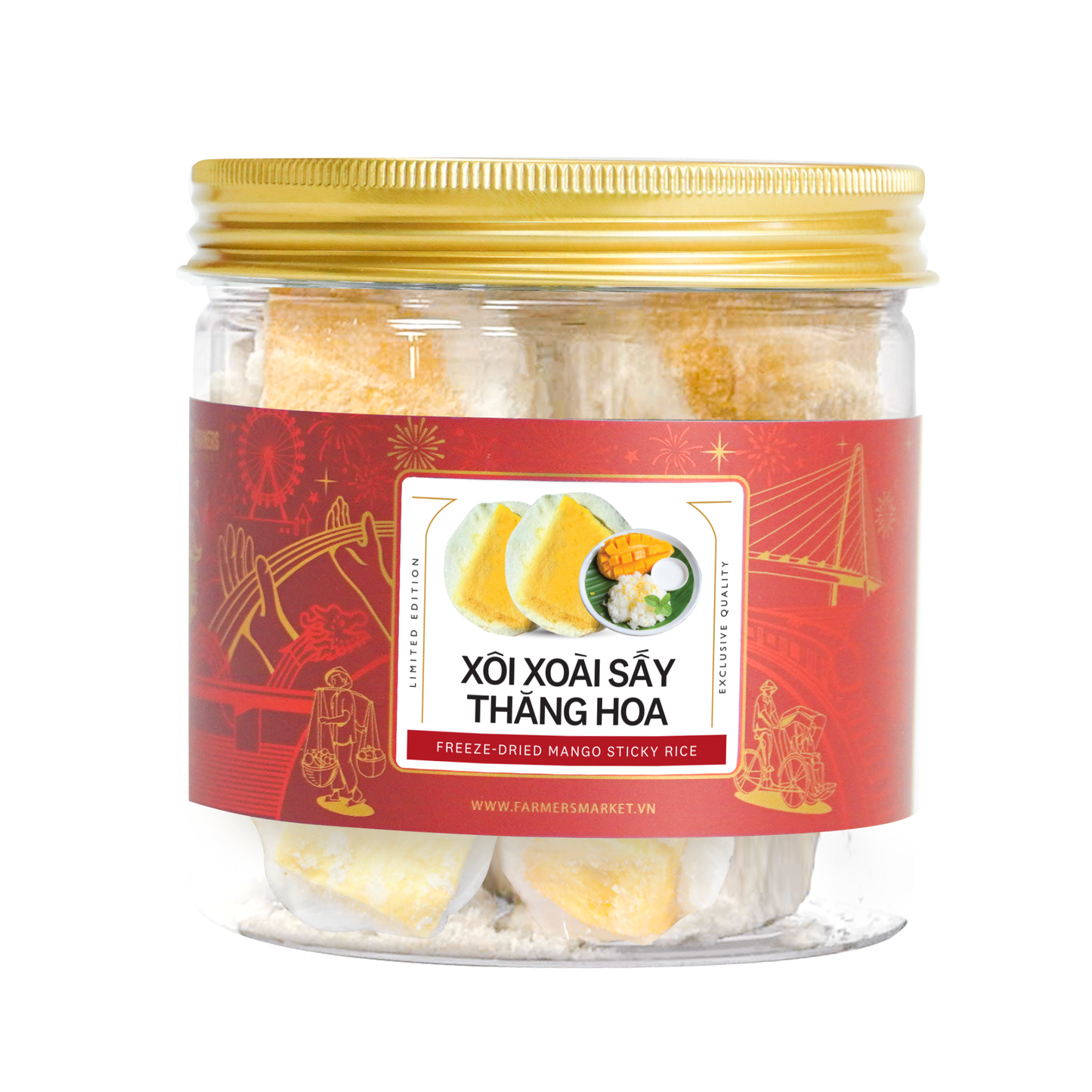 Xôi xoài sấy thăng hoa Farmers Fine Foods 45 g ( Hủ nhựa )
