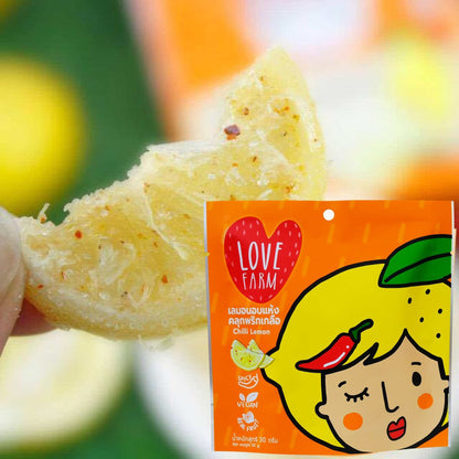 Chanh sấy muối ớt Love Farm 30G