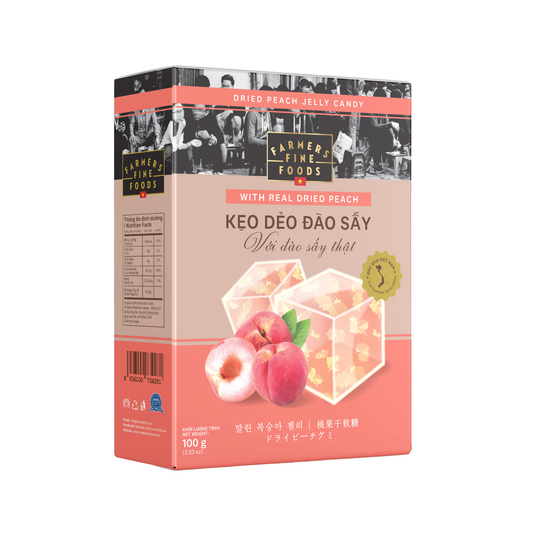 Kẹo dẻo đào sấy Farmers Fine Foods 100 g