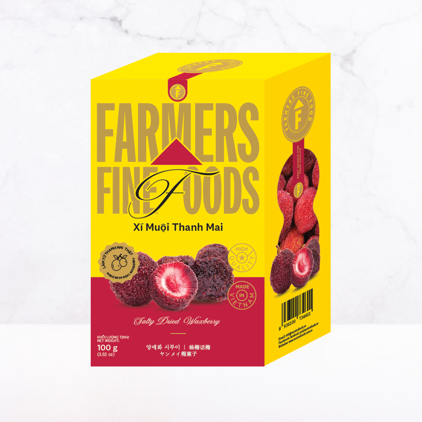 Xí muội vị thanh mai Farmers Fine Foods 72 g (Hộp giấy)