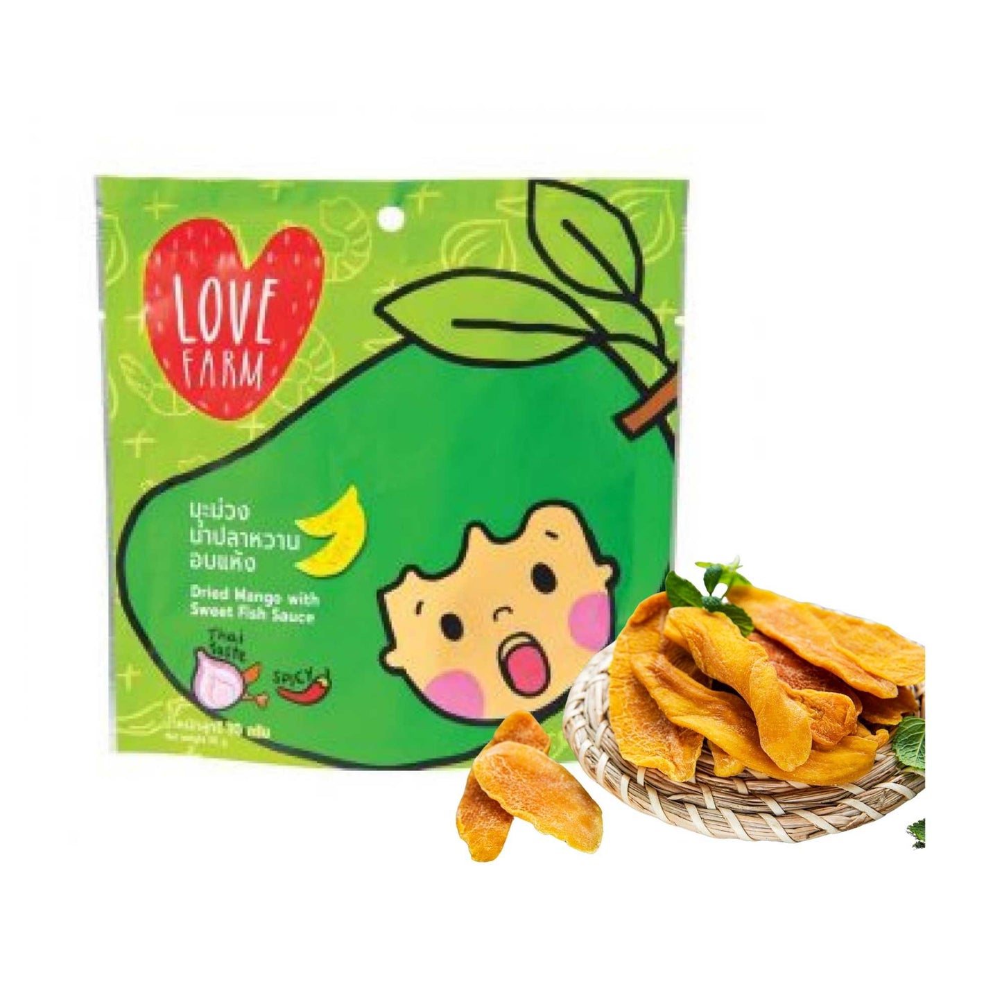 Xoài sấy cay Love Farm 30G