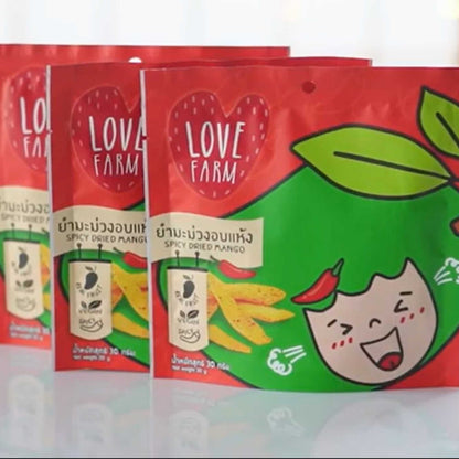 Xoài sấy dẻo lắc mắm Love Farm 30G
